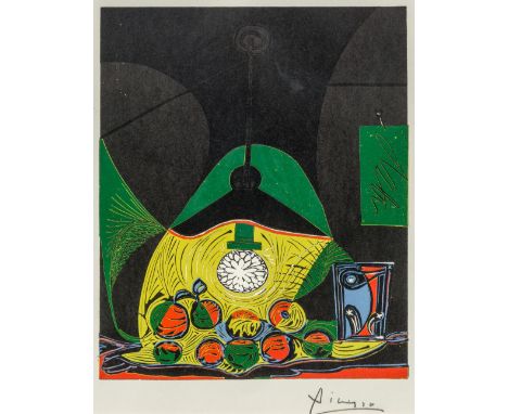 PABLO PICASSO (1881-1973) Spanish (AR)Nature Morte Soux la Lampe (Still Life Under the Lamp)Limited edition colour lithograph