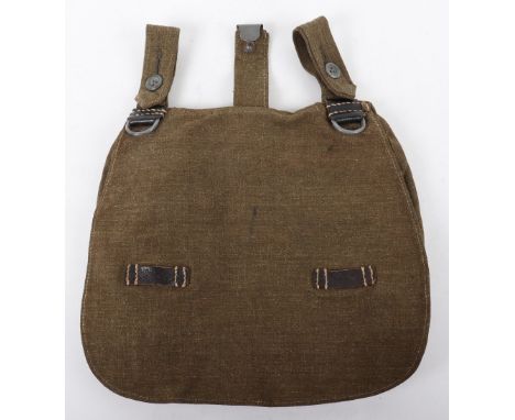 WW2 German Army / Waffen-SS Bread Bag, near mint condition example of an olive green cloth bread bag retaining the original z
