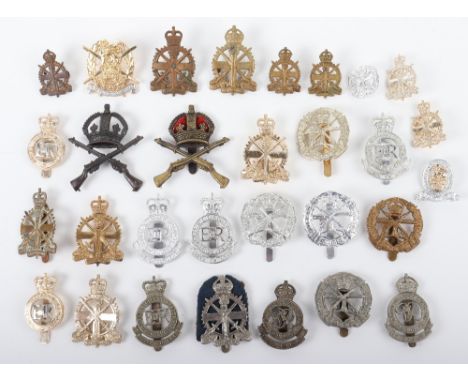 Selection of British Military Schools Badges, including School of Musketry, Army Apprentice School, Small Arms School, Royal 