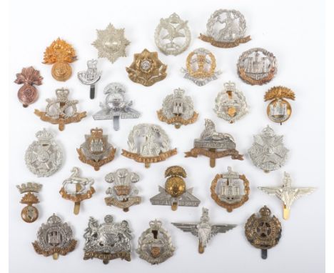 30x British Regimental Cap Badges, all being other ranks examples, various regiments and periods, including Dorset regiment, 