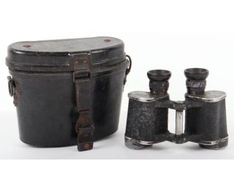 German Army (Heer) / Waffen-SS 6x30 Binoculars, housed in their bakelite case. Glasses marked ‘Dienstglas 6x30 241680’ and ma
