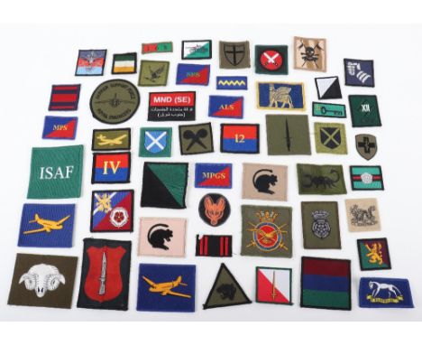 50x Modern British Army Cloth Insignia, consisting of various TRF patches from various corps, battalions and regiments. All r