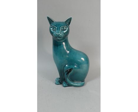 A Poole Study of a Seated Cat, 29.5cm High 