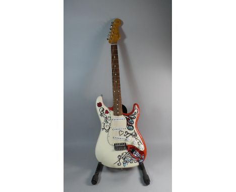A Fender Jimi Hendrix Monterey Stratocaster Guitar (Mexican) with Soft Case