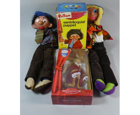 A Pelham Ventriloquial Puppet, Hamley's Puppet and One Other 