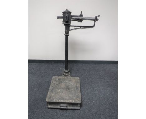 A set of vintage W. T. Avery weighing scales 
