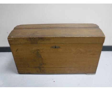 An antique pine trunk 