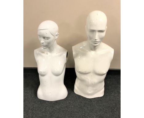 Two mannequin torsos