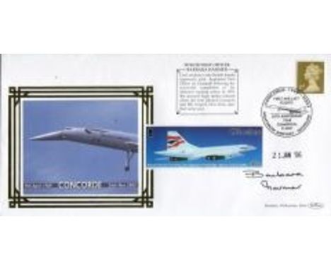 Concorde Benham Concorde Commemorative Envelope Signed By Senior First Officer Barbara Harmer 1953-2011, The Only Ever Female
