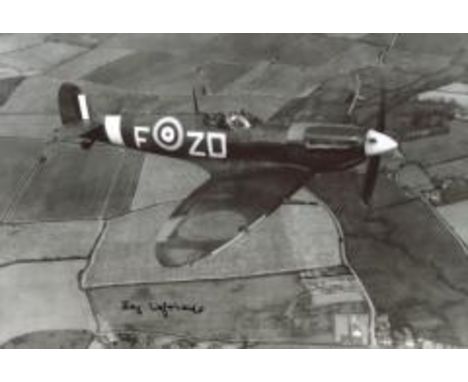 Ata Spitfire Pilot 8x12 Inch Photo Of A Spitfire Signed By Joy Lofthouse Who Joined The Air Transport Auxiliary Ata In 1943. 