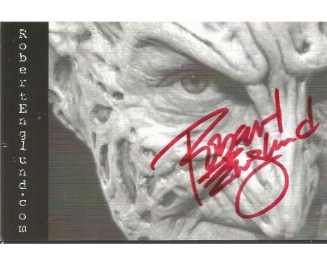 Robert England signed b/w 6 x 4 inch photo. American film and stage actor, voice-actor, singer, and director, best known for 
