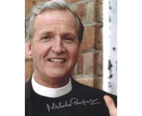 Nicholas Parsons 8x10 photo from Doctor Who, the Curse of Fenric signed by Nicholas Parsons. Good condition.  