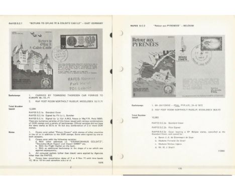 RAF collection. 2 small blue ring binders housing Reference book and catalogue of Royal Air Force Museum and Royal Air Forces