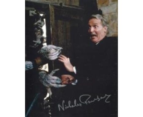 Doctor Who 8x10 photo from Doctor Who, the Curse of Fenric signed by Nicholas Parsons. Good condition.  