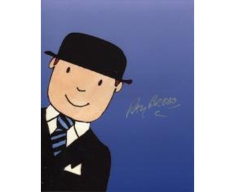 Mr Benn 8x10 inch photo from the childrens TV series Mr Benn signed by Ray Brooks who narrated the series. Good condition.  