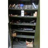 Cabinet with contents