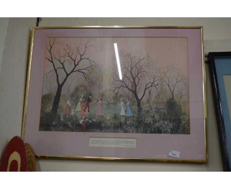 Coloured print after Helen Bradley