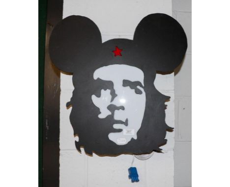 A Che Guevara Mickey Mouse wall light 