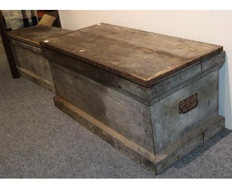 Two 20th century carpenters tool chests with a good quantity of carpenters tools
