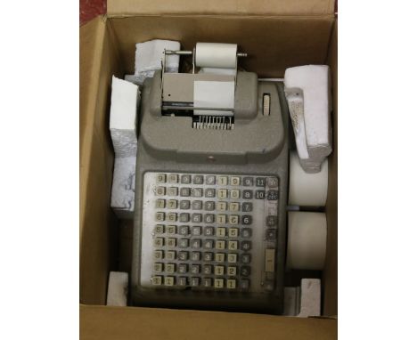 A vintage accountants adding machine.
