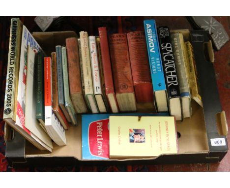 A quantity of vintage books on various subjects including crime, encyclopedia and childrens etc.