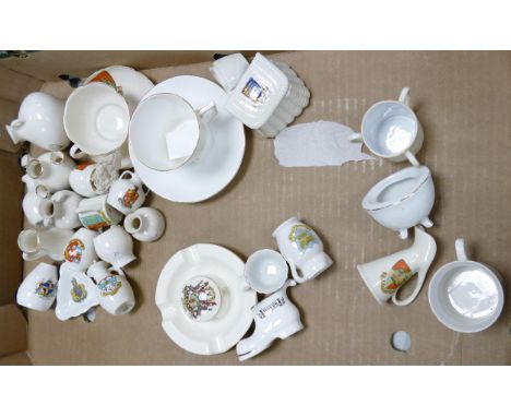 A collection of Goss, Arcadian &amp; Similar Crested ware 