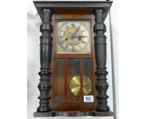 Oak Cased German Wall Clock 