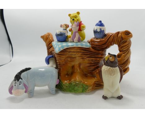 Disney Showcase Cardew Design Limited Edition Novelty Teapot Winnie The Pooh:(Pieces Detached but Present) 