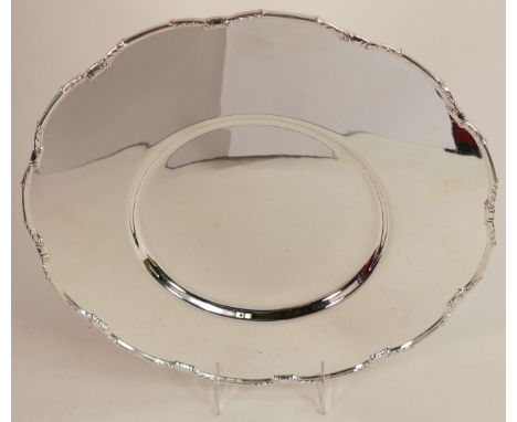 De Lamerie Fine silver plated layplate/tray , specially made high end quality item, new and Made in England, d.36cm. 