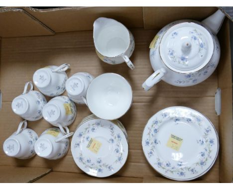 Duchess China Tranquility patterned tea set, seconds including teapot 