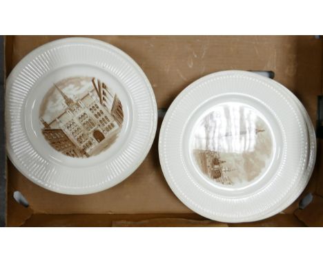 Wedgwood first edition old views of London wallm plates (12) 