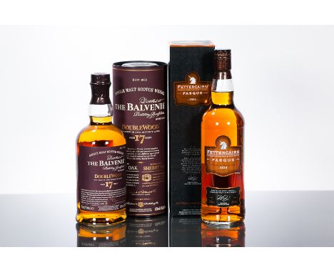 FETTERCAIRN FASQUE
Single Highland Malt Whisky, 70cl, 42% volume, in carton.
THE BALVENIE 17 YEAR OLD DOUBLEWOOD
Single Speys