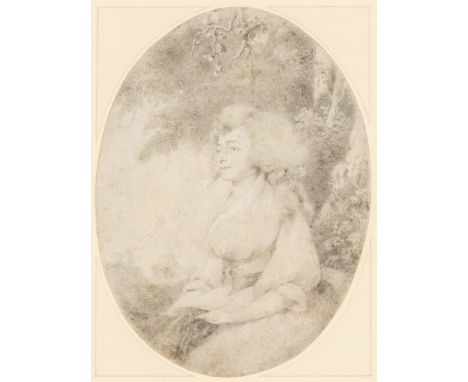 ☐ ATTRIBUTED TO JAMES NIXON, ARA (1741-1812)PORTRAIT OF A LADYpencil16.5 x 12 cm/6 1/2 x 4 3/4 in; oval