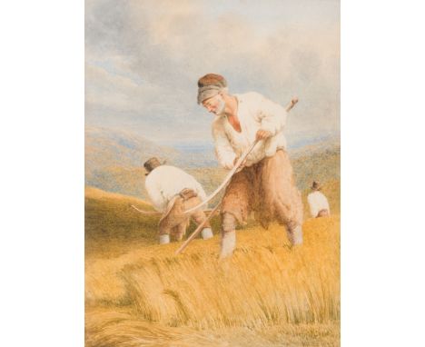 ROBERT HILLS, OWS (1769-1844)THE REAPERSsigned and dated lower right R Hills 1827pencil and watercolour25 x 19 cm/10 3/4 x 7 