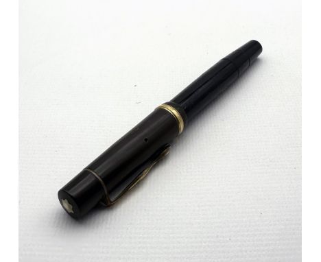 Kolbenfüller Meisterstück, Montblanc. Nr. 134. Feder M 4810. Kappe mit Gravur "Olympia Berlin 1936".