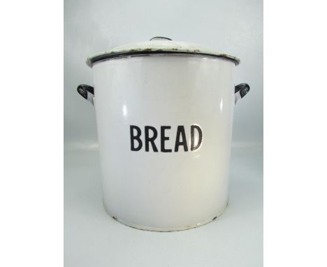1920's Enamel bread bin 