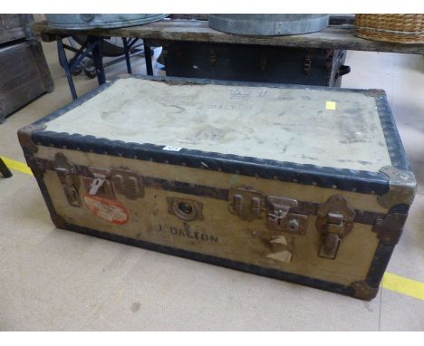Victorian steamer trunk