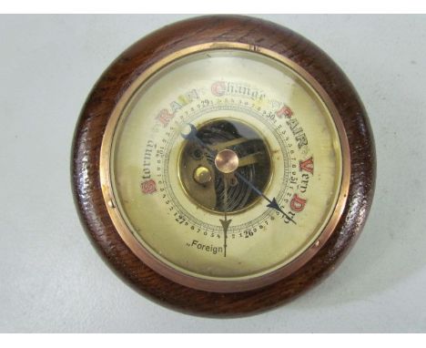 Mahogany cased wall barometer