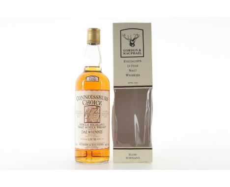 DALWHINNIE 1970 GORDON & MACPHAIL CONNOISSEURS CHOICE HIGHLAND SINGLE MALT  Distilled: 1970Bottled: 199240% ABV / 70cl  Dalwh