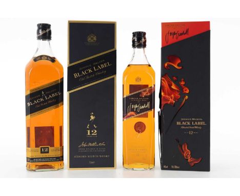 JOHNNIE WALKER 12 YEAR OLD BLACK LABEL JASPER GOODALL AND PROJECT MCLAREN 1ST PRODUCTION 1L BLENDED WHISKY  Jasper Goodall 40