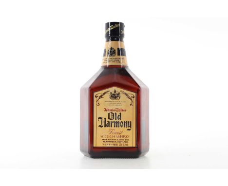 JOHNNIE WALKER OLD HARMONY 75CL BLENDED WHISKY  43% ABV / 75cl  When John Walker opened a grocery, wine and spirits shop in t