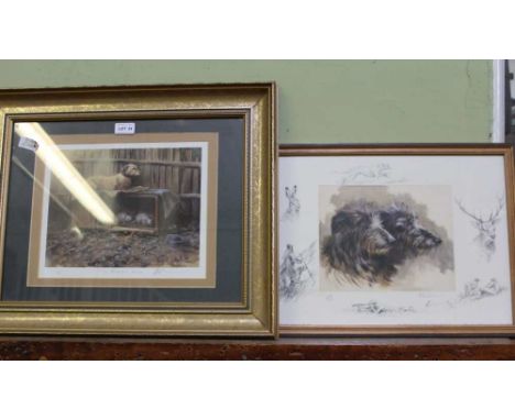 AFTER MICK CAWSTON Two limited edition colour prints; 'The Workers Union', No.40 of 500, signed, the colour image size; 22cm 