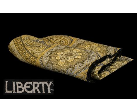 Liberty Throw/Cover.  Beautiful Liberty throw, measures 60'' x 60'', ideal for sofa or bed.  Lovely paisley design in muted g