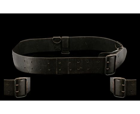 British Army Officers Leather Sam Browne Belt.