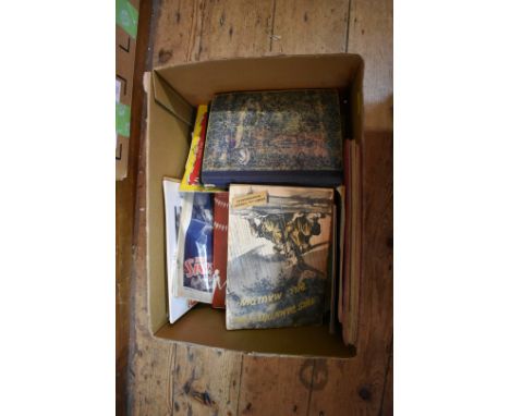 BOX:&nbsp;containing misc. periodicals, pamphlets and ephemera, to include aircraft scrapbook dated 1932: 'Mac's Monthly..., 
