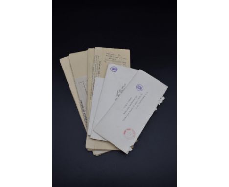 BUCKINGHAM PALACE:&nbsp;three typed letters from the office of Lieut.-General Sir Frederick A M Browning, Head of the Office 
