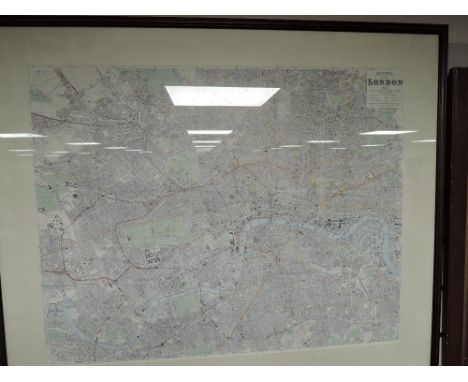 A large map print of Bacons London