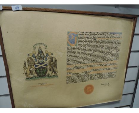 An advertising print for Caledonian Insurance Company