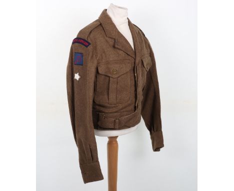 British Royal Artillery Battle Dress Blouse, good example of a 1949 pattern BD blouse with Royal Artillery shoulder titles, 5