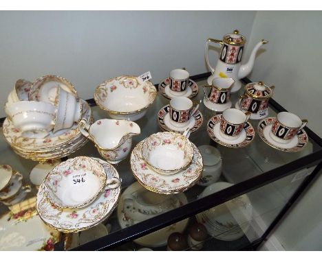 20 pieces of Royal Doulton tableware and a Noritake coffee service decorated in the Imari pattern comprising 17 pieces (qty)